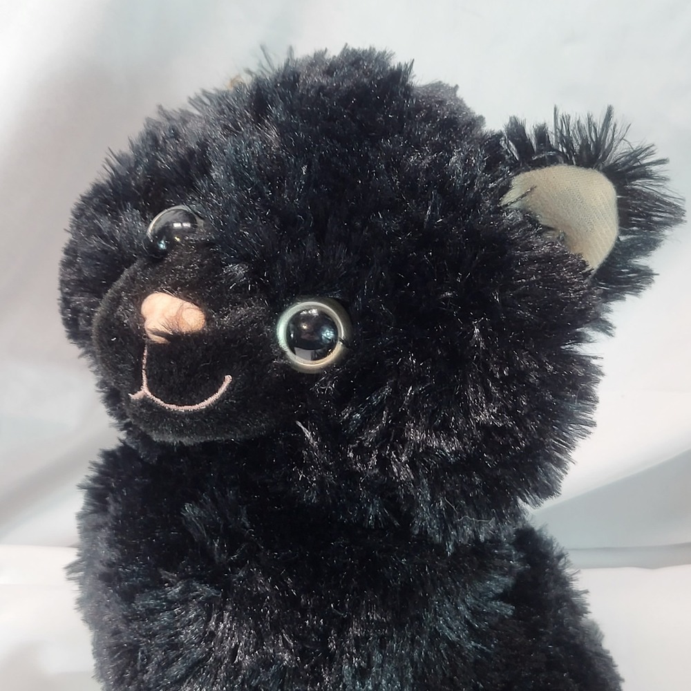 Dan Dee Collector's Choice Black Cat Stuffed Plush Animal 10" Happy Kitty Kitten